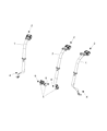 Diagram for Chrysler Seat Belt - 1VA70DX9AD