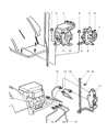 Diagram for 2001 Dodge Ram Wagon ABS Control Module - 5018422AA