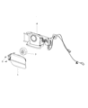 Diagram for Dodge Fuel Door - 68040389AE