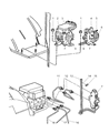 Diagram for 2003 Dodge Ram Van Brake Proportioning Valve - 5015428AB