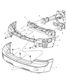 Diagram for Dodge Dakota Bumper - 5JL36CD7AF