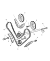 Diagram for Chrysler Crossfire Timing Chain Guide - 5099336AA