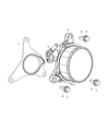 Diagram for Mopar Vacuum Pump - 5048401AD