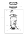 Diagram for 1999 Jeep Wrangler Fuel Level Sensor - 4897757AC