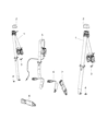 Diagram for 2016 Jeep Wrangler Seat Belt - 5KC791X9AF