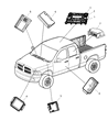 Diagram for Dodge Ram 3500 Transmitter - 5026220AE