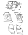 Diagram for 2002 Chrysler PT Cruiser Weather Strip - TM62WL8AB