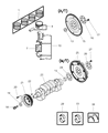 Diagram for 2003 Dodge Stratus Flywheel - MD363102