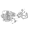 Diagram for Chrysler Voyager Drive Belt - 4861733AA