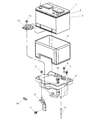 Diagram for 2008 Chrysler Pacifica Battery Tray - 4719682AC