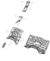 Diagram for Ram 2500 Exhaust Heat Shield - 68159406AB