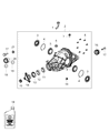 Diagram for 2011 Dodge Durango Pinion Bearing - 4862630AA