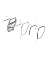 Diagram for 2022 Dodge Durango Door Seal - 55399186AG
