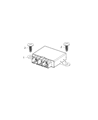 Diagram for Chrysler 300 Parking Assist Distance Sensor - 68316634AD