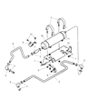 Diagram for 2002 Dodge Ram 2500 Transmission Oil Cooler Hose - 52029303AC