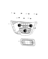 Diagram for 2018 Chrysler Pacifica A/C Switch - 68223336AF