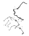 Diagram for 2009 Jeep Compass Power Steering Hose - 5105789AE