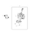 Diagram for 2012 Ram 2500 Yaw Sensor - 56029496AC