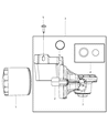 Diagram for Chrysler Town & Country Oil Filter Housing - 4892314AA