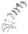 Diagram for 2011 Dodge Nitro Wheelhouse - 55157170AD