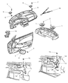 Diagram for 1999 Chrysler Cirrus Car Speakers - 4608243