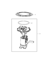 Diagram for 2012 Dodge Dart Fuel Sending Unit - 68166594AA