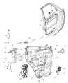 Diagram for 2011 Dodge Nitro Door Latch Assembly - 4589279AH