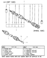 Diagram for Chrysler Sebring Axle Shaft - MR357809