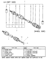 Diagram for 2003 Dodge Stratus Axle Shaft - MR357809