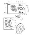 Diagram for Jeep Commander Brake Caliper Bolt - 6507603AA