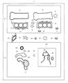 Diagram for Dodge Water Pump Gasket - 68214109AB