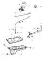 Diagram for 2009 Jeep Grand Cherokee Dipstick Tube - 53013951AB