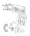 Diagram for Jeep Cherokee Brake Caliper - 68225169AB