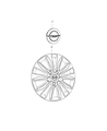 Diagram for Chrysler Wheel Cover - 4726536AC