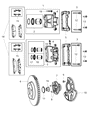 Diagram for 2011 Dodge Charger Brake Caliper Bracket - 5137668AB