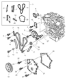 Diagram for Dodge Avenger Timing Chain Tensioner - 4792443AB