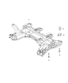 Diagram for Jeep Renegade Front Cross-Member - 68265148AA