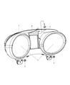 Diagram for 2013 Jeep Grand Cherokee Instrument Cluster - 68186240AA