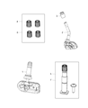 Diagram for Ram 3500 TPMS Sensor - 68186575AB