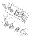 Diagram for 2003 Dodge Ram 1500 Brake Disc - 52010080AB