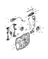 Diagram for Ram 1500 Door Latch Assembly - 68211097AB