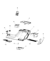 Diagram for 2020 Chrysler Pacifica Center Console Base - 6SY131D2AC