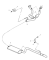 Diagram for 2004 Jeep Grand Cherokee Exhaust Pipe - 52080379AA