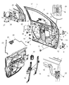 Diagram for 2007 Jeep Compass Door Handle - 5074188AD