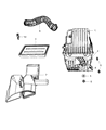 Diagram for Dodge Avenger Air Duct - 4891824AA