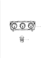 Diagram for 2008 Dodge Challenger A/C Switch - 55111904AD