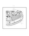 Diagram for 2009 Jeep Grand Cherokee Grille - 55157458AB
