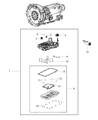Diagram for 2020 Jeep Wrangler Automatic Transmission Filter - 68417054AB