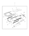 Diagram for Mopar Sunroof - 68266045AA