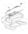 Diagram for 2002 Dodge Viper Fuel Tank Strap - 4848282AB